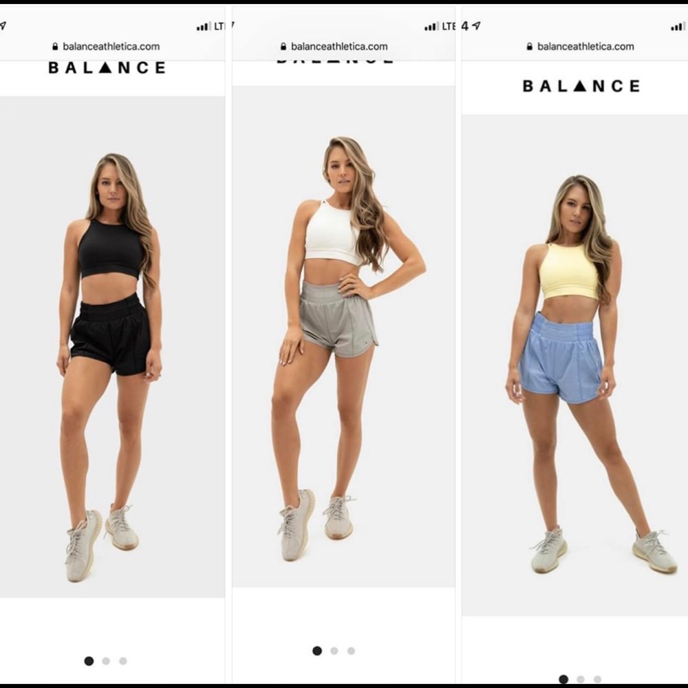 ISO balance athletica breeze shorts in medium!!!